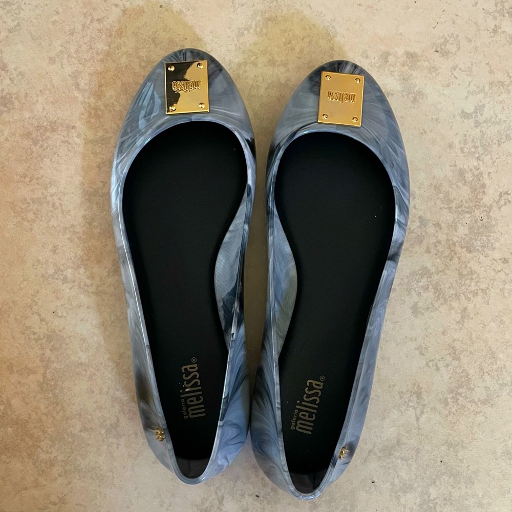 Women’s Melissa Marble Gray Flats